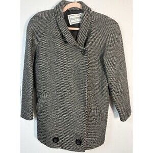Vintage Fleet Street  Wool -blend Coat   A Style  Popular 1980 A 1990